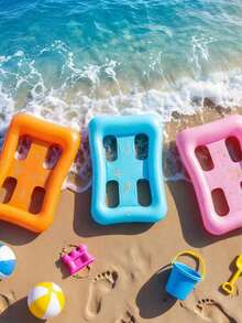 New Style Inflatable Water Drainage Floating Chair Lounging Hammock Dual Purpose , Four-Compartment Swimming Float, Swimming Pool Air Cushions, Inflatable Adult Pool Floats, PVC Inflatable Floats For Water Parties, Swimming Boats, Air Sofas, And Inflatable Adult Recliners, Vacation Multipurpose Pool Party Summer Outdoor Aquatic Fun Floating Water Chair, Portable Floating Chair Bed For Travel, Suitable For Summer Birthday Gift, Party Gift, Student Gift - Multiple Styles - View 2
