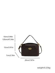 2026 New Style Fashion-Intimate Retro Style Multi-Purpose Elegant Ladies' Daily Commuting Crossbody Bag - Coffee - View 3