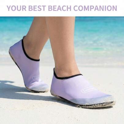 Lightweight Breathable Yoga Shoes, Indoor Sports Soft Bottom Quiet Fitness Shoes, Quick-Drying Drainage Aqua Shoes, Outdoor Hiking Fishing Anti-Slip Anti-Sand Water Shoes