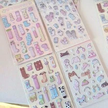 冬季袜子手套围巾帽子3D泡沫贴纸剪贴簿拼贴CCD平板电脑贴纸 - 彩色 - 查看 12