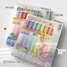9pcs Acrylic Gel Pens Sct, Retractable Visible Ink, CS Tip 0.7mm, Multi-Color Pens, For Drawing Journaling, Album ,Highlighting, Art Supplies, Painting And Writing - Multicolor - View 13