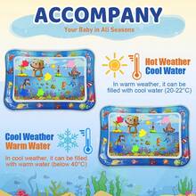 1pc Children's Educational Toy, Water Mat Baby Toy, Inflatable Play Mat, Interesting Early Development Activity Play Center - Multicolor - View 4
