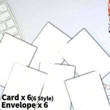 12pcs Cute Wild Animal Greeting Card Set (With Envelopes) | Cartoon Animal Cards, Various Funny Wild Animal Patterns, Suitable For Birthday, Thank You, Congratulations, Halloween, Thanksgiving, Back To School And Other Occasions - 12pcs(Envelope X 6 + Card X 6) - View 2