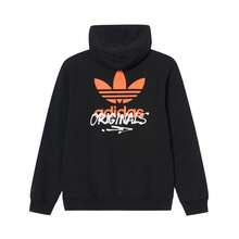 Adidas Áo nỉ nam thời trang mùa xuân & thu đa năng, kiểu dáng thường ngày, có logo lớn, IZ2581 - màu đen - Xem 2