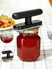 Adjustable Multi-Function Bottle And Jar Opener - Easy-Grip Manual Kitchen Tool, ABS Material, No Power Required, Suitable For Parties And Daily Use, Kitchen Bottle And Jar Opener - Multicolor - View 2