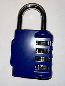 Small Portable Padlock, Combination Lock, 3-Digit Waterproof Outdoor Lock For Door, Suitcase, Bag, Cabinet, Window CNM7 - Blue - View 11