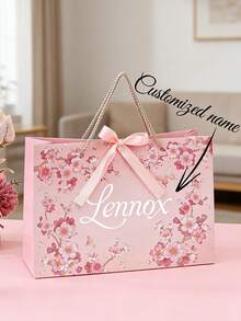 Individuelle Geschenktüten, personalisierte Geschenktüten mit Namen, Geburtstags-Geschenktüten, Hochzeits-Geschenktüten, Brautjungfern-Geschenktüten, Hochzeits-Gastgeschenke, Alternativen zu Geschenkboxen, wiederverwendbar, elegant, geeignet für Ostern, Muttertag, Jahrestag, geschenkfertig - Verschiedenfarbig - Übersicht 4