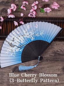 Unisex Personalized Customized New Fashion Folding Fans, Dance Props, Summer Fans, Bridesmaid Fans Wedding Dresses, Wedding Gifts, Travel Fans - Multicolor - View 13