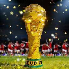 FIFA 世界杯足球微粒拼图积木玩具礼品办公桌配件办公用品办公室装饰办公桌办公配件 - A - 查看 4