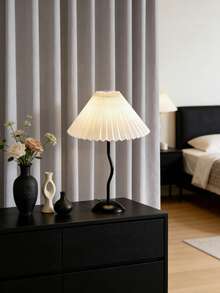 1pc USB Powered Warm Light Desk Lamp, Modern Retro Innovative Atmosphere Minimalist Decor Lamp, Suitable For Bedroom Bedside, Room Tabletop - 黑色 - 查看 7