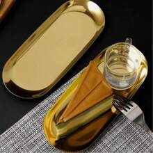 1pc Elegant Gold Cake Stand, Suitable For Wedding And Birthday Party Occasions - Multicolor - View 3