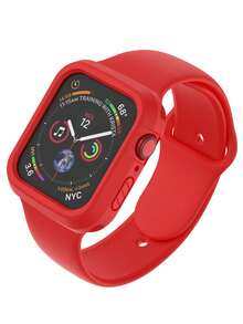 Dây đeo silicon + ốp lưng - Màu đỏ