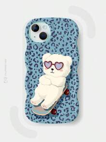 JURSUE Cute Kawaii Fashion Aesthetic Funny Shockproof Protective Soft Phone Case Compatible With IPhone 17 16 15 14 13 12 11 Pro Max SE 2020 X XR XS Ip 8 7 Plus N1196 - Cadet Blue - View 7