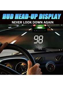 GPS Enabled Car HUD (Head-Up Display) - Dual Color White & Green LED, Compatible With All Vehicles, No Battery Required (USB Powered), Easy Installation, Displays Vehicle Speed, Modern Car Accessory, Digital Speed Display, Universal Car Speedometer, Auto Parts - Multicolor - View 7