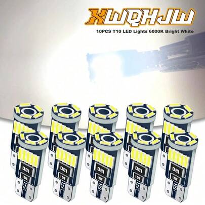 XWQHJW T10 LED License Plate Light Bulbs Super Bright 6000K White 168 2825 194 A