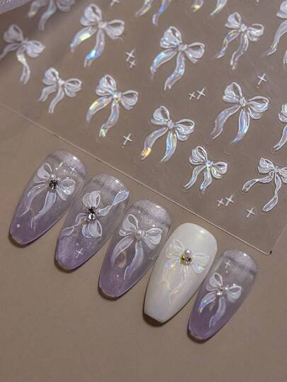 Pegatinas de arte de uñas de mariposa elegantes - Autoadhesivas, sin fragancia, adecuadas para decoración de uñas de dedos y pies, diseño gracioso, fácil de aplicar, perfectas para manícura DIY de primavera/verano, vacaciones, boda, temporada de graduación