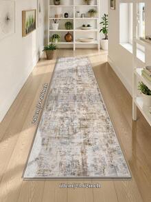1pc Bohemian Style Beige Area Rug, Machine Washable Faux Wool, 1160 G/㎡, Suitable For Living Room, Bedroom, Kitchen, Office, Entryway - Beige - View 18