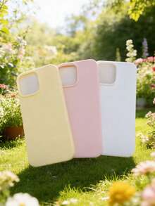 3 chiếc ốp lưng điện thoại màu trắng, hồng, vàng, lỗ lớn, bảo vệ điện thoại, tương thích với Apple 17 Pro Max/17/16/15 Pro Max/15 Plus/15 Pro/15/14 Pro Max/14 Plus/14 Pro/14/13 Pro Max/Pro Max/12 Pro Max/12 Pro/12/11 Pro Max/11, món quà Giáng sinh, Năm mới, Phục sinh hoàn hảo cho gia đình và bạn bè, lựa chọn Giáng sinh tuyệt vời nhất. - Nhiều màu - Xem 1