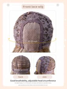 Tóc giả tổng hợp dài 26 inch với kiểu tóc gợn sóng tự nhiên, màu vàng lanh tuyệt đẹp. Được làm từ sợi chịu nhiệt để đảm bảo độ bền. Bộ tóc giả này hoàn hảo để sử dụng hàng ngày, mang lại vẻ ngoài tự nhiên và chân thực. - Vàng lanh - Xem 9