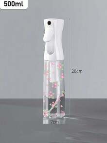 粉色花朵蝴蝶结图案透明PET可重复灌装旅行喷雾瓶，多用途细雾喷雾瓶，适用于旅行和商务出行，可用作卸妆喷雾瓶、可重复使用的美发喷雾瓶、持续喷雾瓶，也可用于头发造型、清洁、植物喷洒、面部保湿等。 - 彩色 - 查看 11