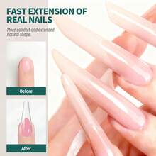 Reusable Ballet Pointe Shoe Shaped Nail Tips Mold For Acrylic/Builder/Hard Gel Extension, Full Coverage Nail Art Salon DIY - Multicolor - View 4
