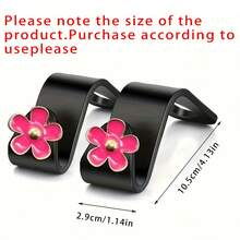4pcs/2pcs Flower Car Seat Back Hooks, Car Rear Seat Storage Hooks, Decorative Practical Car Accessories - S Hook - View 11