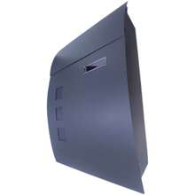 Curved Post Box Mail Box Letter Steel Extra Large Lockable Outdoor Wall Mounted - C - View 1