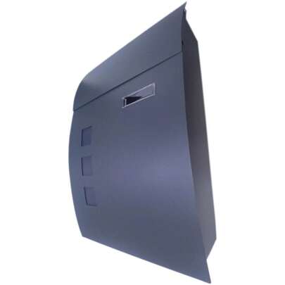 Curved Post Box Mail Box Letter Steel Extra Large Lockable Outdoor Wall Mounted