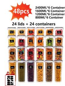 Kitchen Storage Set - שחור ולבן - ראה 16