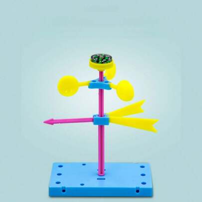 1 Set Science Experiment Kit (Material Pack, Requires Handcraft), Weather Station Wind Vane Experiment Model, DIY Wind Vane, Educational Science Exploration Items, Enhance Students' Thinking, Imagination And Innovation