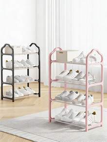 1pc 4-Tier Shoe Rack Storage Shelf - Freestanding Shoe Cabinet, Suitable For Wardrobe, Entryway And Hallway - Easy To Assemble, Space Saving - Multicolor - View 7