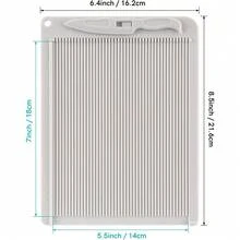 6.4英寸 x 8.5英寸多功能迷你压痕板，带压痕工具和导向器，适用于卡片制作和纸艺，多功能压痕板和折叠工具 - A - 查看 2
