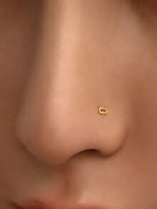 1pc S925 Sterling Silver Twelve Constellation Nose Stud,Sterling Silver Nose Stud,Twelve Zodiac Jewelry,Nose Piercing Jewelry,Hypoallergenic,Small And Exquisite Piercing Jewelry, And Individualistic,Suitable For Everyday Wear - Multicolor - View 4