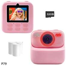 Cámara instantánea para niños de 3 a 12 años con pantalla de 2.4", impresión instantánea, tarjeta de memoria de 32GB, grabación de vida, regalo para reuniones familiares para niños y niñas - Multicolor - Ver 13