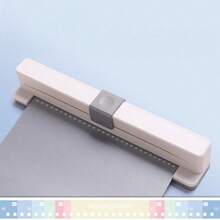 1pc 30-Hole Paper Punch, 3 Punching Effects - Heart, Square, Circle, Easy To Operate Paper Punch, Effortless Cutting, Suitable For Office, School - One Size Fits All - View 10