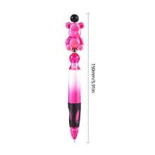 2支/盒 中性色圆珠笔，趣味DIY串珠旋转笔，多功能简约考试书写文具笔（学生适用） - 中性筆 - 查看 3