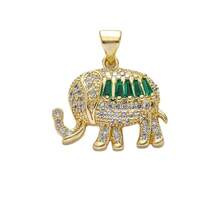 1件装奢华铜质大象吊坠，可DIY手链、项链、耳环、包包挂饰 - 彩色 - 查看 27