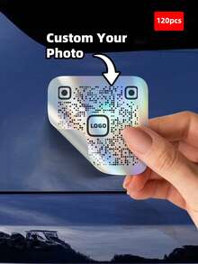 1~120 Etiquetas personalizadas - Pegatinas cuadradas, se puede imprimir cualquier diseño, imagen, logotipo, texto, código QR, resistente al agua, material de PVC, efecto holográfico, regalos, etiquetas de agradecimiento personalizadas, regalo único ideal para amigos, hijo, hija, pegatinas de Navidad, pegatinas del Día de la Independencia, pegatinas de Acción de Gracias, pegatinas holográficas, pegatinas de Pascua - Multicolor - Ver 25