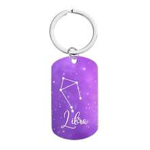 Constellation Keychain Constellation Key Ring With Split Ring, Constellation Design, Suitable For Backpack,Purse Decoration, Valentine's Day Gift - Silver - View 15