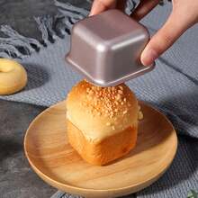 Mini Square Cake And Bread Mold - Non-Stick Stainless Steel, Suitable For Making Perfect Toast And Pound Cake - Essential Kitchen Tool - View 6
