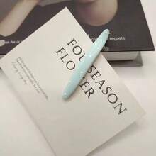 2个奶油色、白色和蓝色波点可爱百搭波浪形发夹，简约发饰 - 彩色 - 查看 6