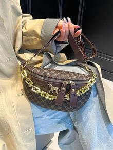 Bolso de pecho, bolso de cintura, bolso cruzado con correa de hombro única y de alta calidad, moda 2026 para mujeres - Multicolor - Ver 9