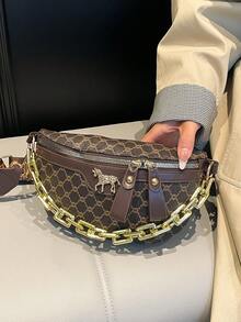 Bolso de pecho, bolso de cintura, bolso cruzado con correa de hombro única y de alta calidad, moda 2026 para mujeres - Multicolor - Ver 8