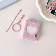 2-Inch Mini Keychain Photo Album With Cute Bow And Heart Stickers, Holds 32 Photos, Great Gift For Friends - Keychain Pendant Photo Album - View 10