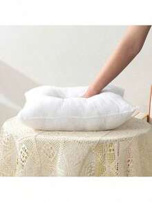 2 pcs Inserc de Almohada con  Rellenos de Almohada Inserc de Almohada de 45 x 45cm Núcleo de Almohada para sofá Cama Blanco cuadrado tela no tejida - Blanco - Ver 8