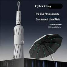 Mustarpicking Mechanical Style Umbrella For Men WithWide Umbrella Strap Automatic Open Large Solid Windproof Minimalist Umbrella,Outdoor,Garden,Travel Essentials,Portable Essentials,Beach Essentials,Graduation Season,Commencement,Graduation Ceremony,Graduation Gift,Graduation Present,Graduation Gift,Graduation Present,Congrats Grad,Congratulations Graduate,Valedictorian,Finish School,Graduation Party,Outdoor Essentials,Travel Portable,Hiking Essentials,Camping Essentials,Portable Tools,Summer Essentials ,Summer Portable - New Automatic Umbrella - View 16