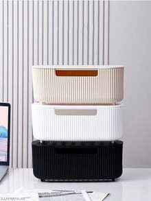 Cable Management Box, Power Outlet Organizer, Desktop Cable Organizer, Charging Cable Storage Box, Multi-Function Plastic Desktop Storage Box - Multicolor - View 8