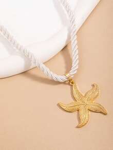 1pc Exaggerated Ocean Style Starfish Necklace - Starfish - View 3