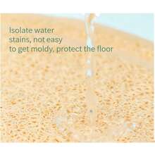 1片PVC防滑宠物猫砂垫，爪印图案，可用作猫砂盆垫和餐垫，耐刮擦 - 彩色 - 查看 8