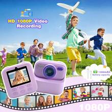 Cámara instantánea para niños de 3 a 12 años con pantalla de 2.4", impresión instantánea, tarjeta de memoria de 32GB, grabación de vida, regalo para reuniones familiares para niños y niñas - Multicolor - Ver 4